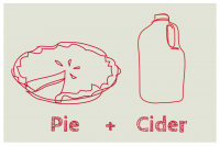 pie and cider wordpress front page